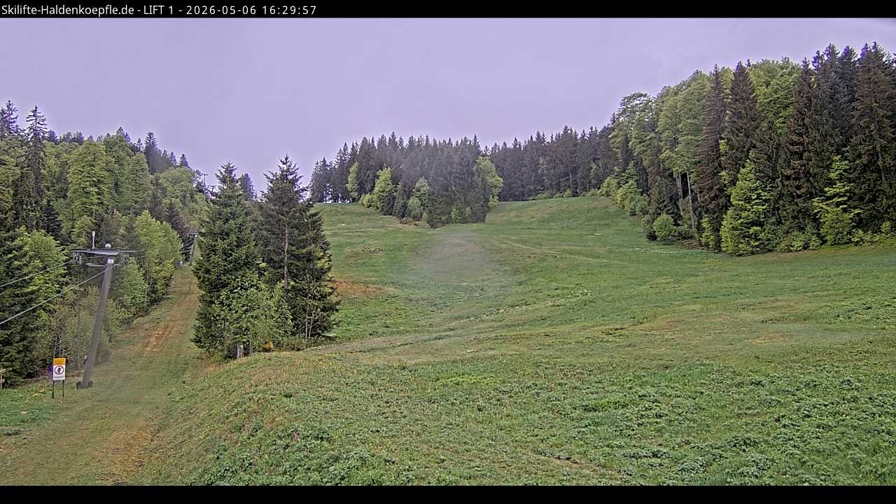Archiv Foto Webcam Haldenköpfle - Blick auf Lift1