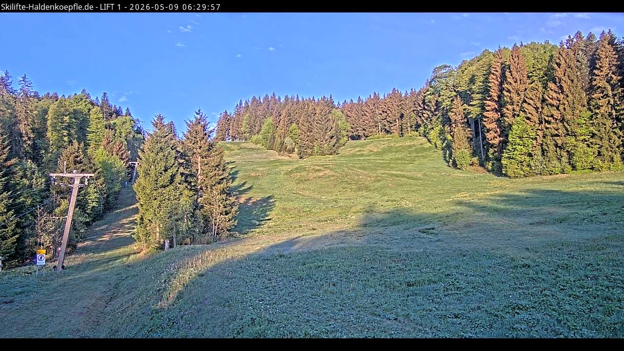 Archiv Foto Webcam Haldenköpfle - Blick auf Lift1