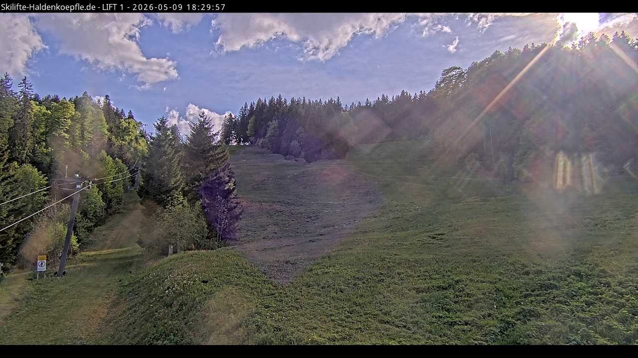Archiv Foto Webcam Haldenköpfle - Blick auf Lift1