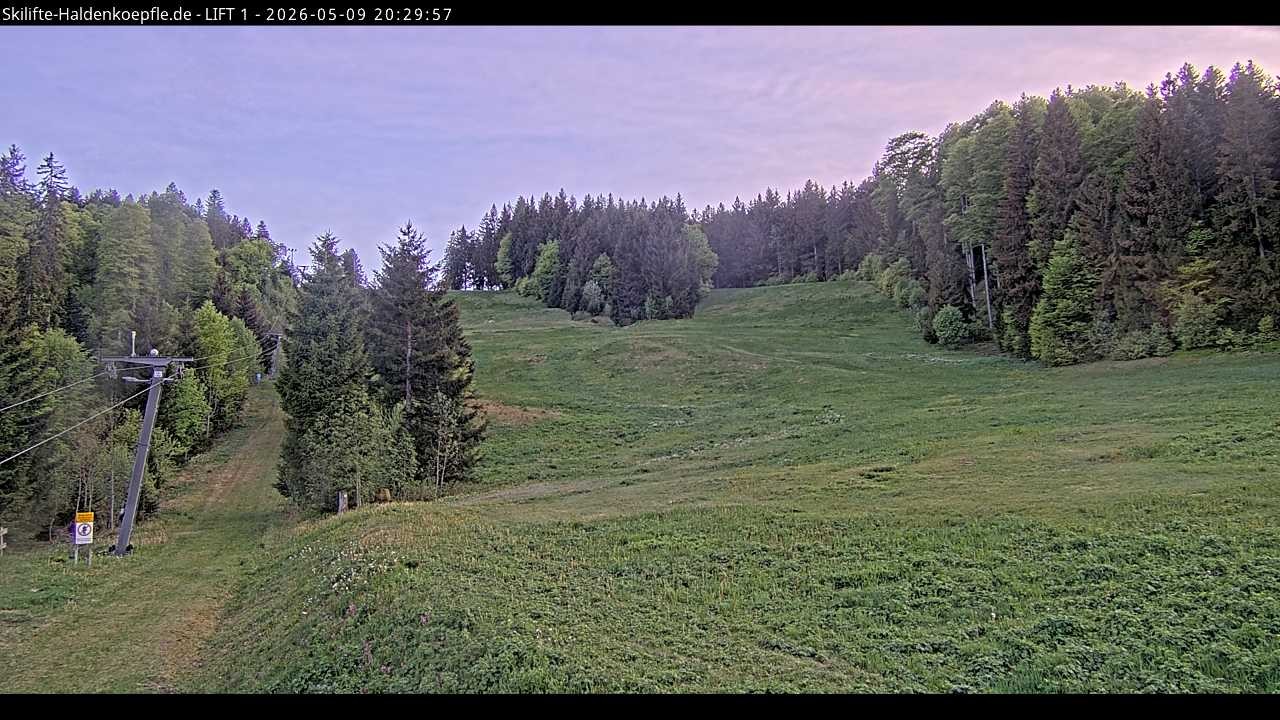 Archiv Foto Webcam Haldenköpfle - Blick auf Lift1