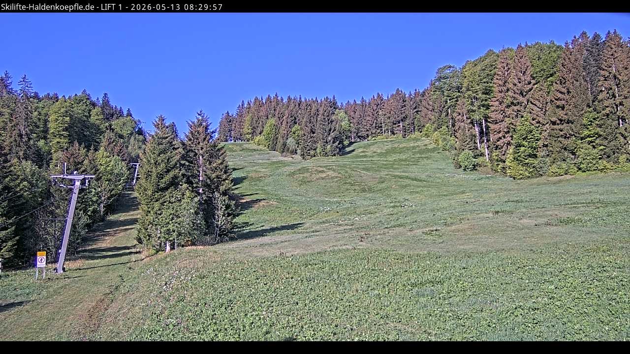 Archiv Foto Webcam Haldenköpfle - Blick auf Lift1