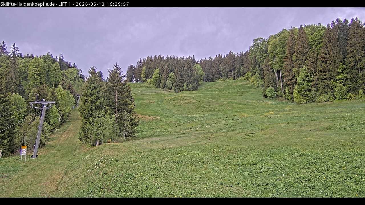 Archiv Foto Webcam Haldenköpfle - Blick auf Lift1