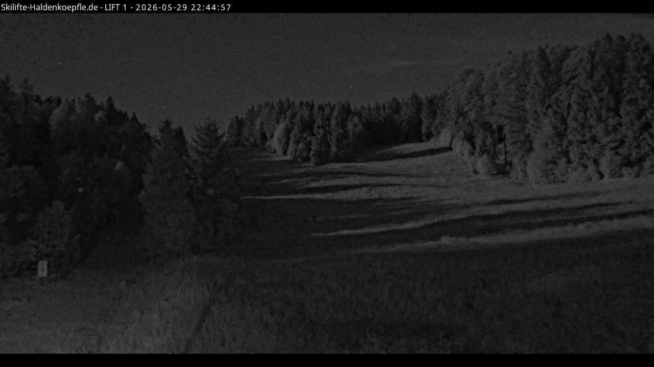 Archiv Foto Webcam Haldenköpfle - Blick auf Lift1