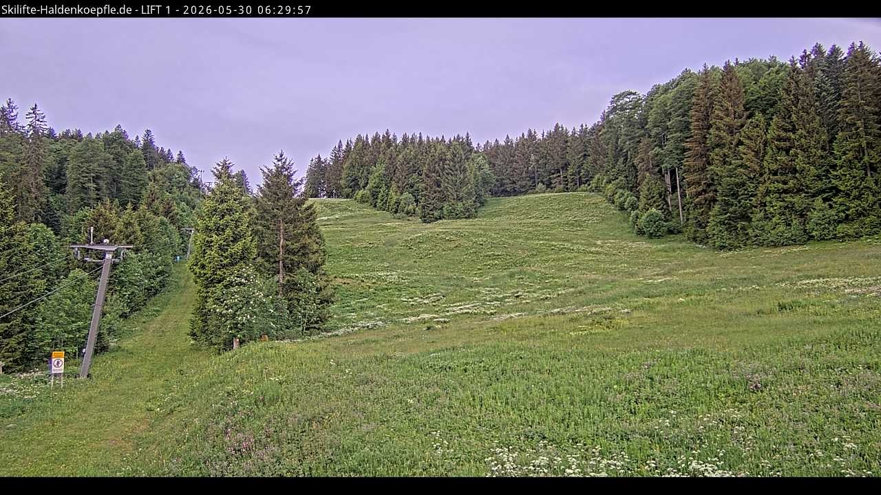 Archiv Foto Webcam Haldenköpfle - Blick auf Lift1
