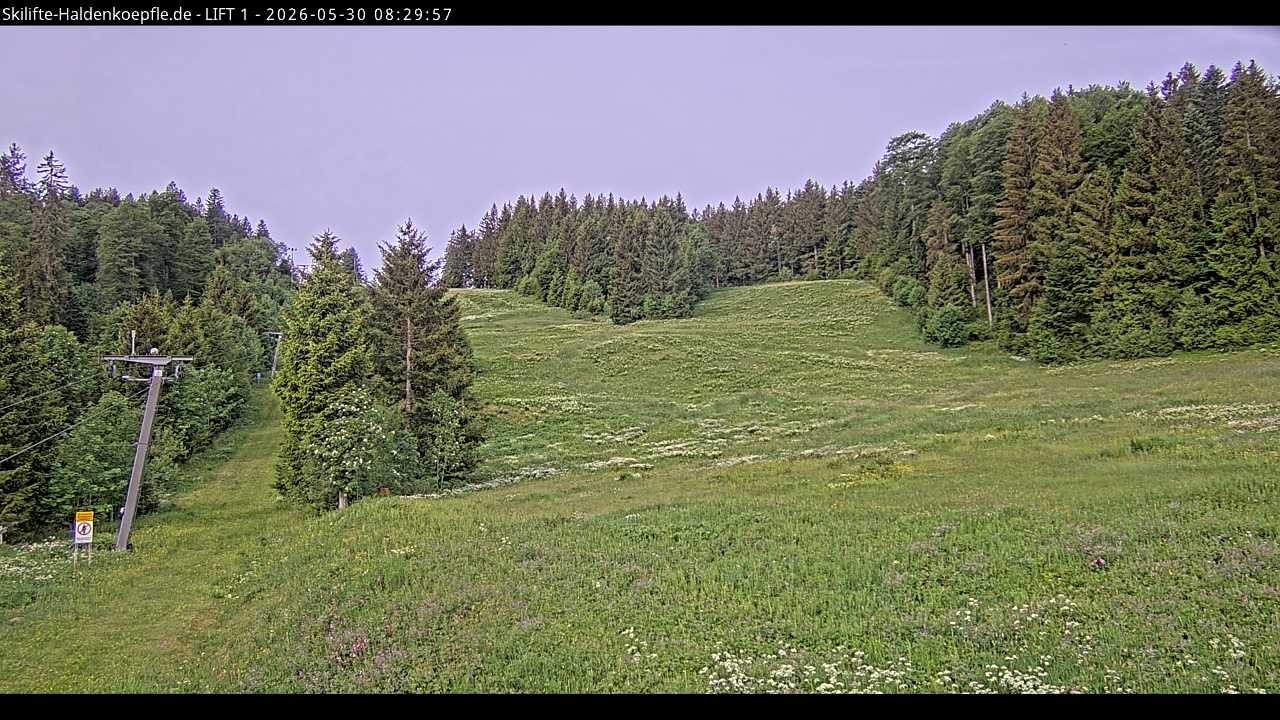 Archived image Webcam Haldenköpfle mountain - Lift 1