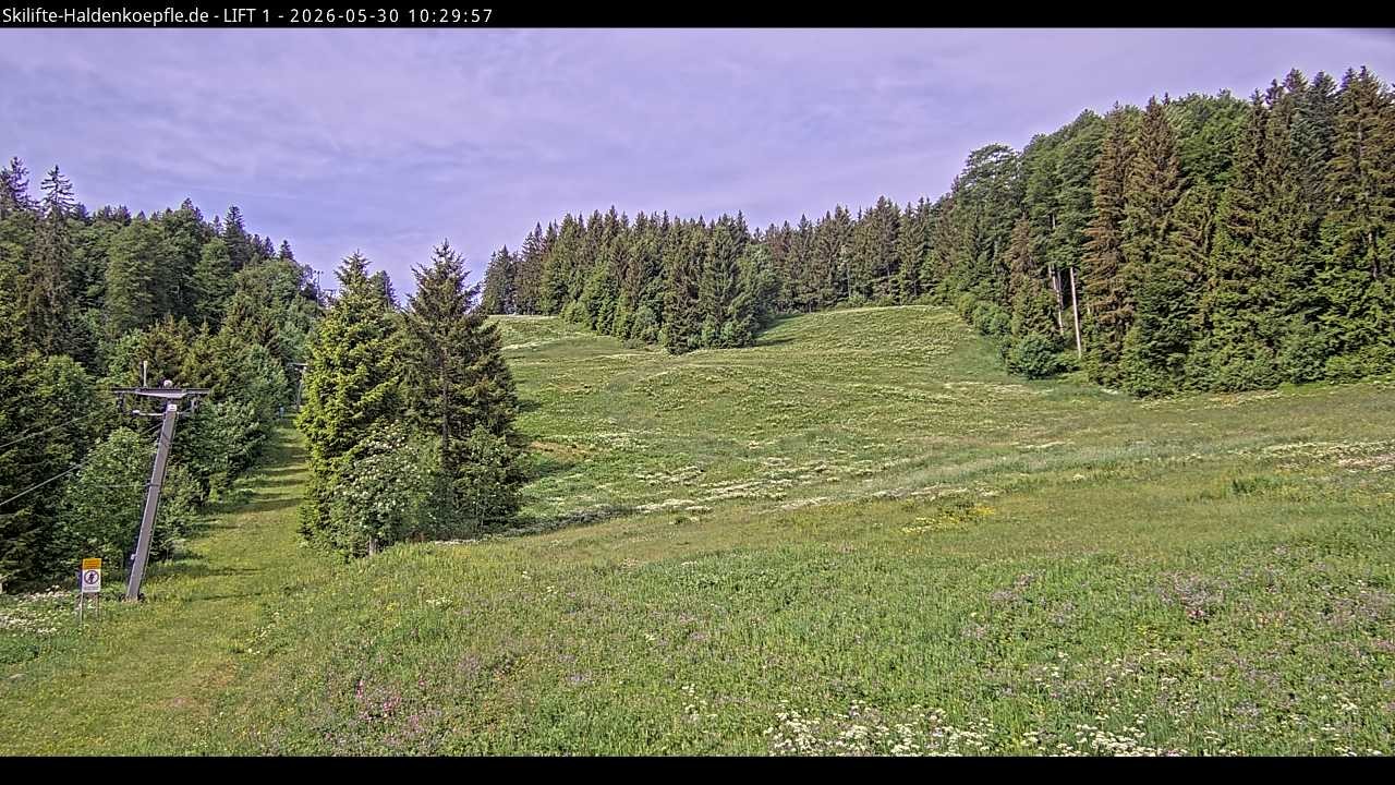 Archived image Webcam Haldenköpfle mountain - Lift 1