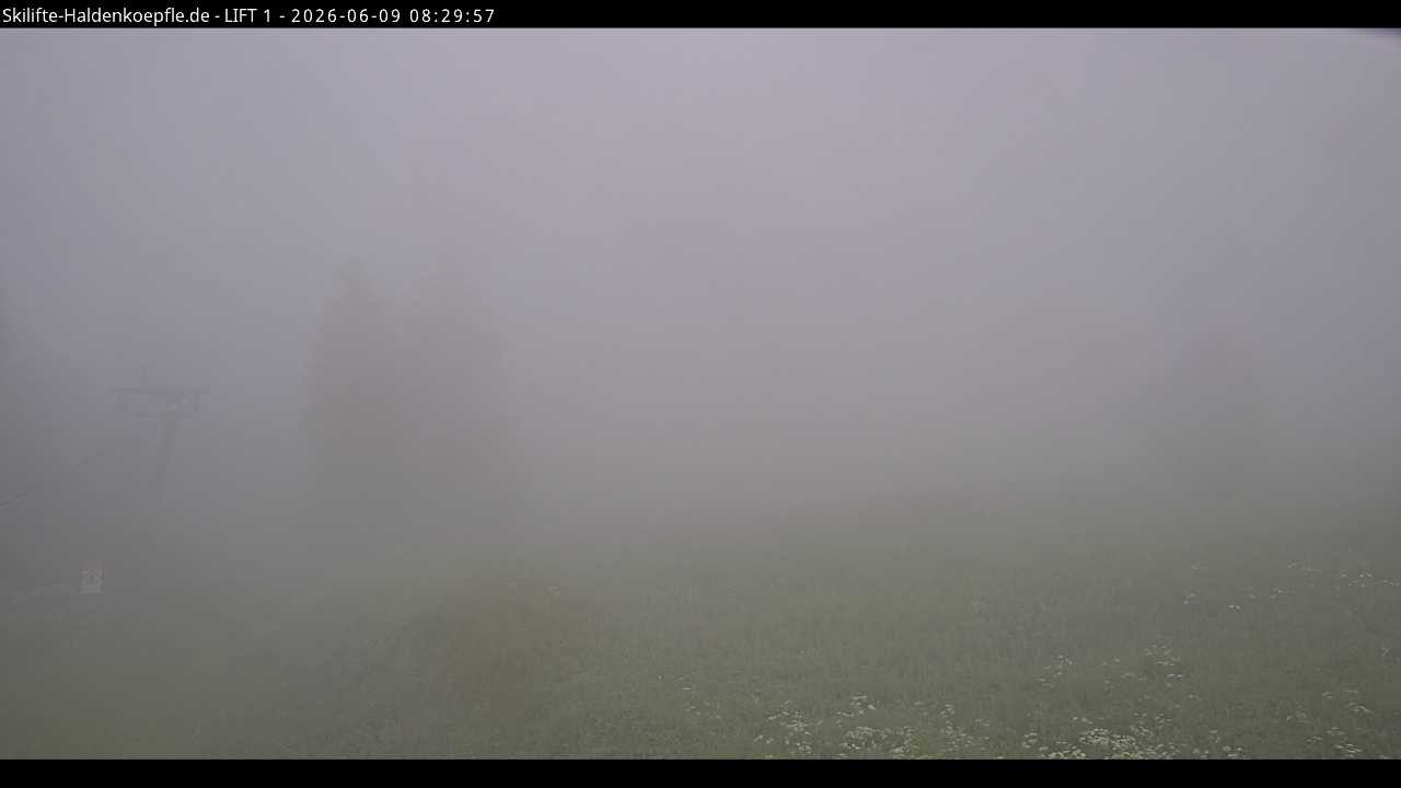 Archiv Foto Webcam Haldenköpfle - Blick auf Lift1