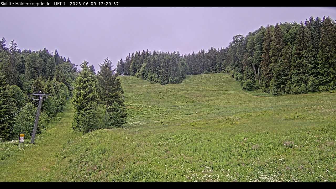 Archiv Foto Webcam Haldenköpfle - Blick auf Lift1