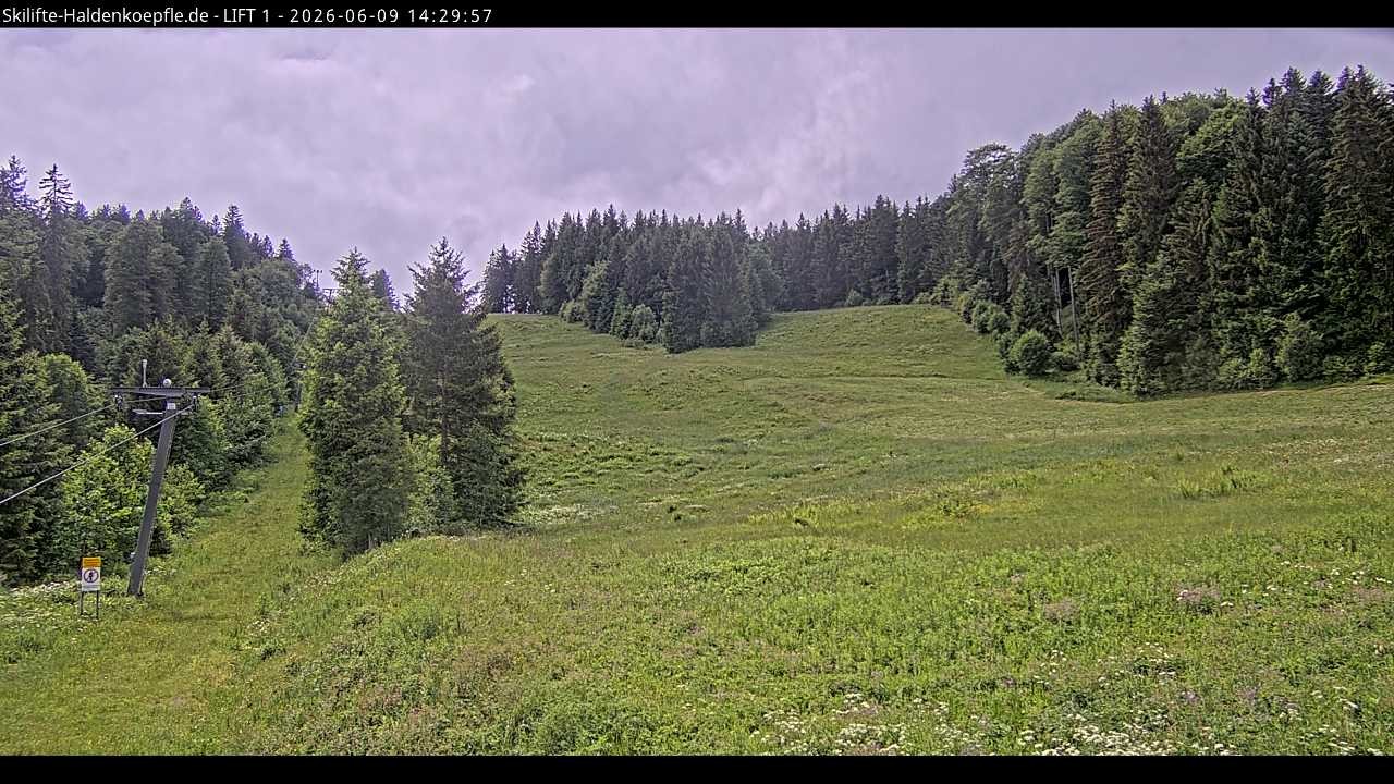 Archiv Foto Webcam Haldenköpfle - Blick auf Lift1