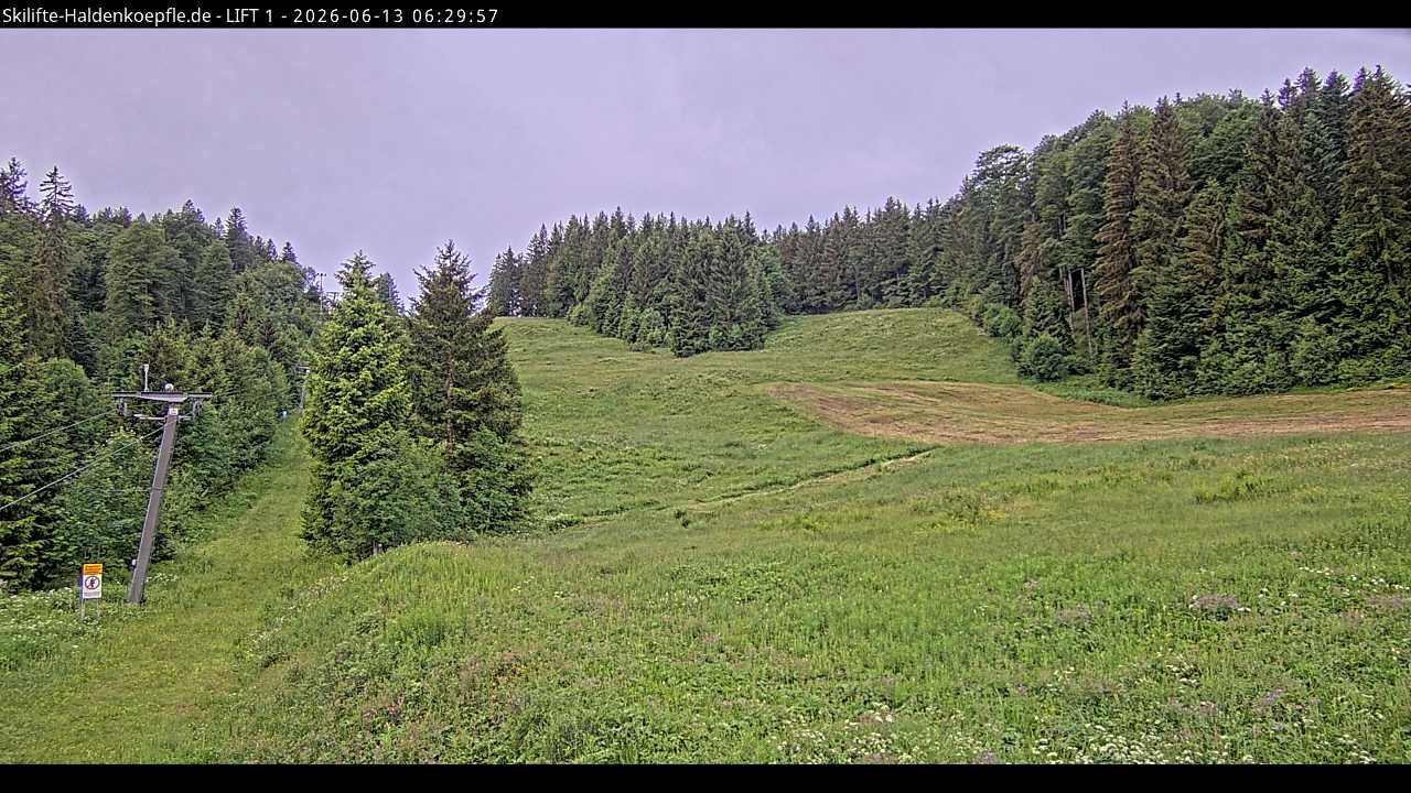 Archived image Webcam Haldenköpfle mountain - Lift 1