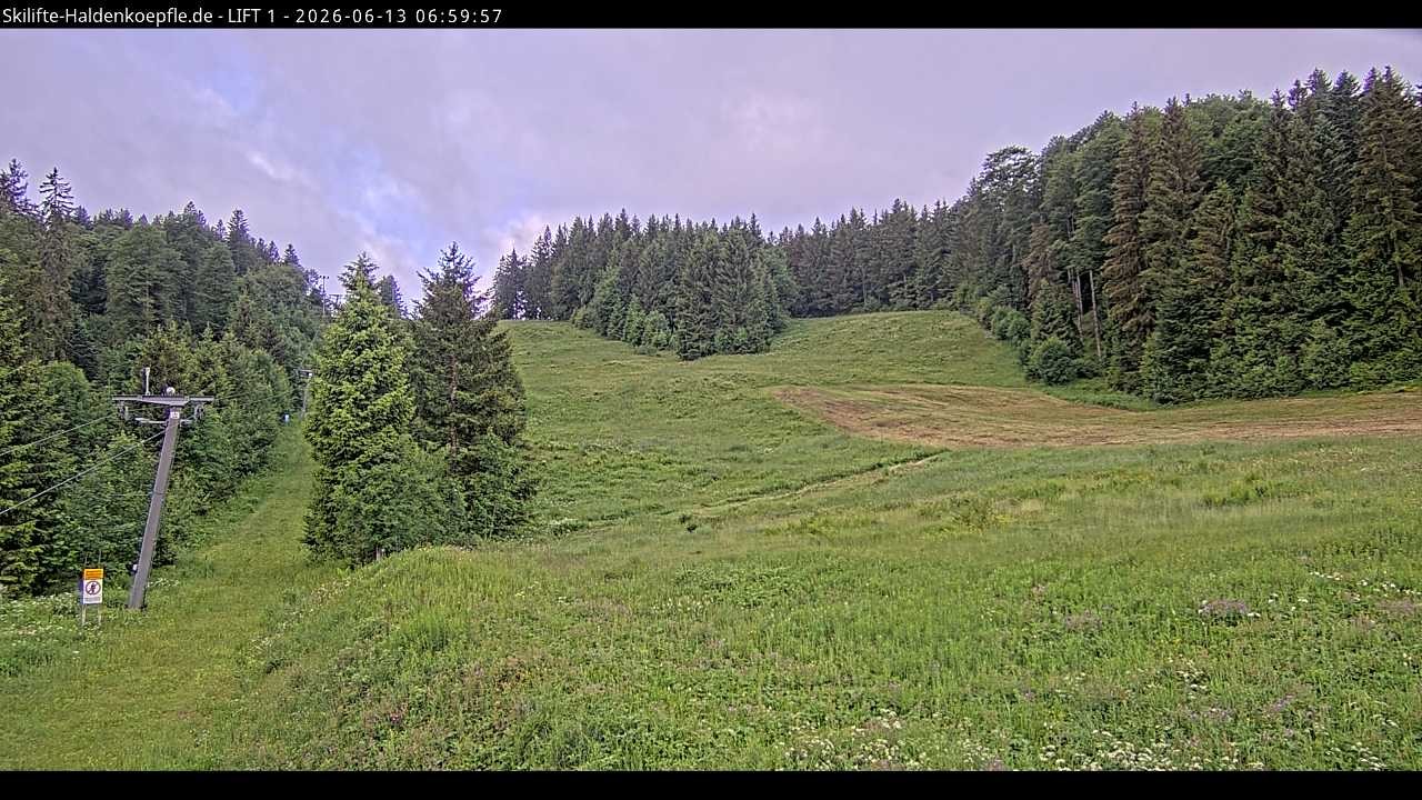 Archived image Webcam Haldenköpfle mountain - Lift 1
