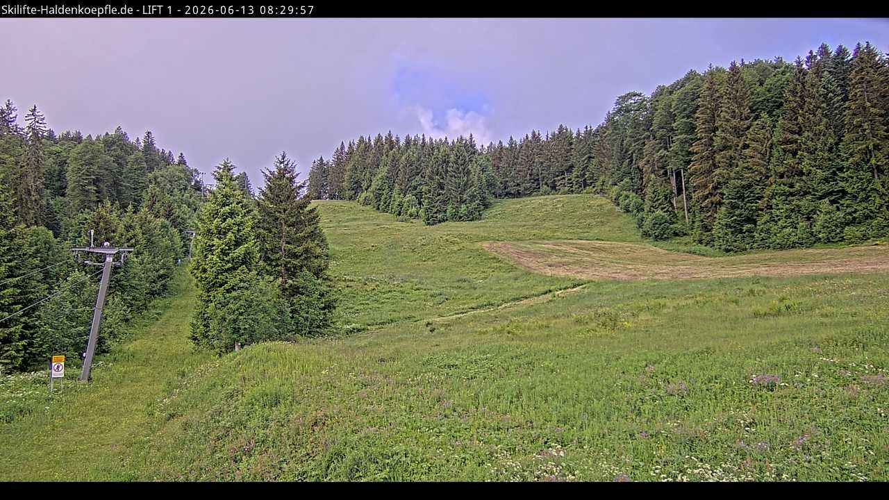 Archived image Webcam Haldenköpfle mountain - Lift 1