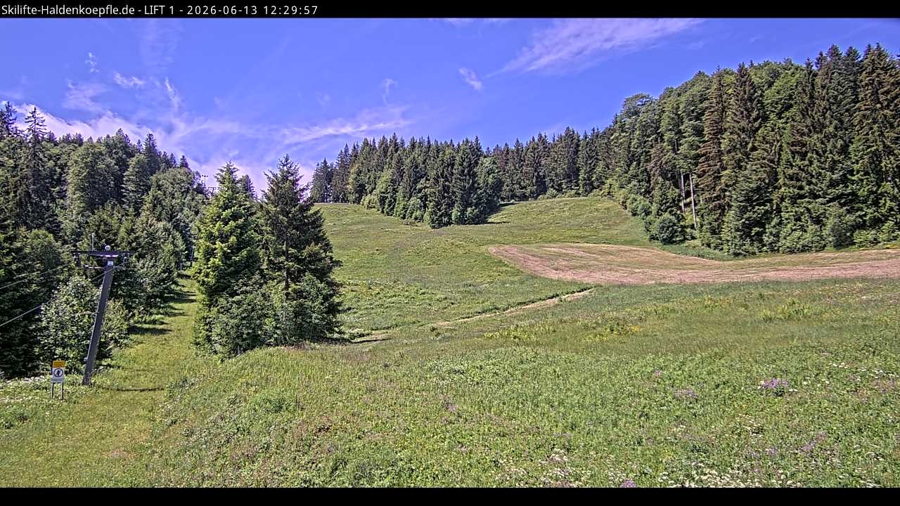 Archived image Webcam Haldenköpfle mountain - Lift 1