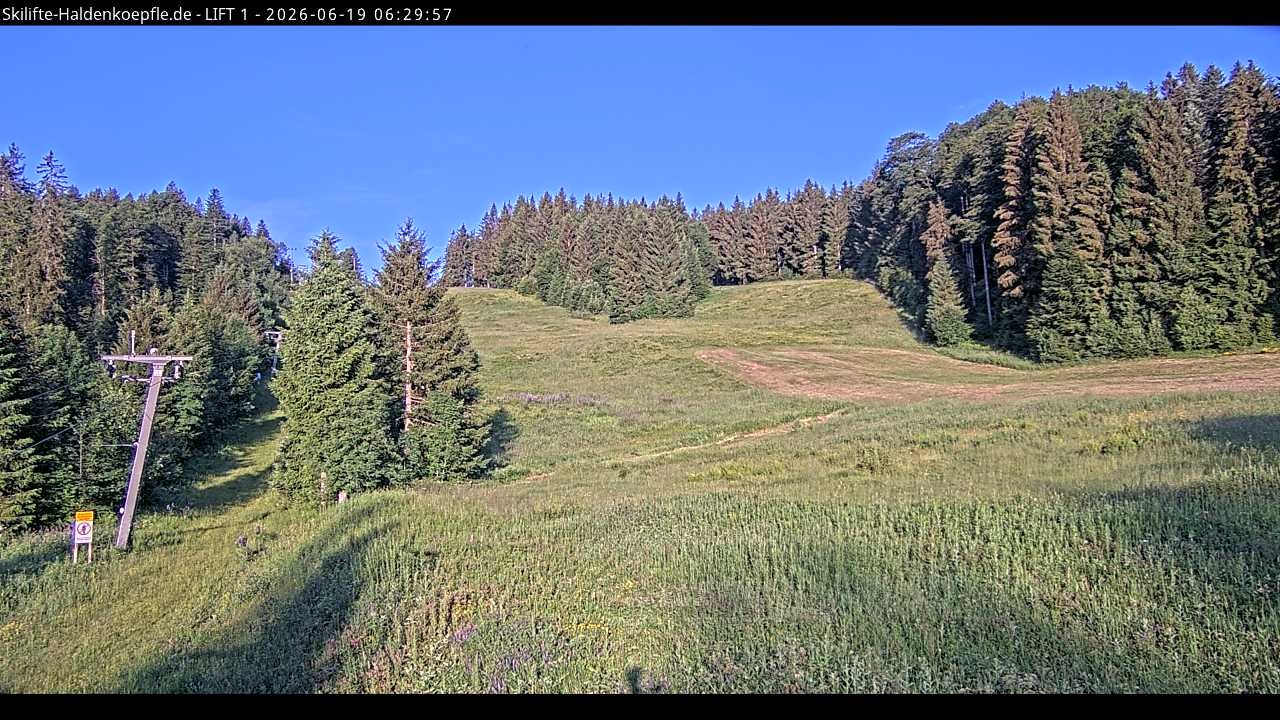 Archived image Webcam Haldenköpfle mountain - Lift 1