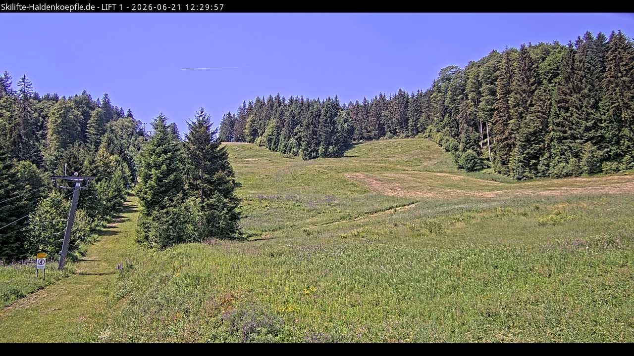 Archiv Foto Webcam Haldenköpfle - Blick auf Lift1