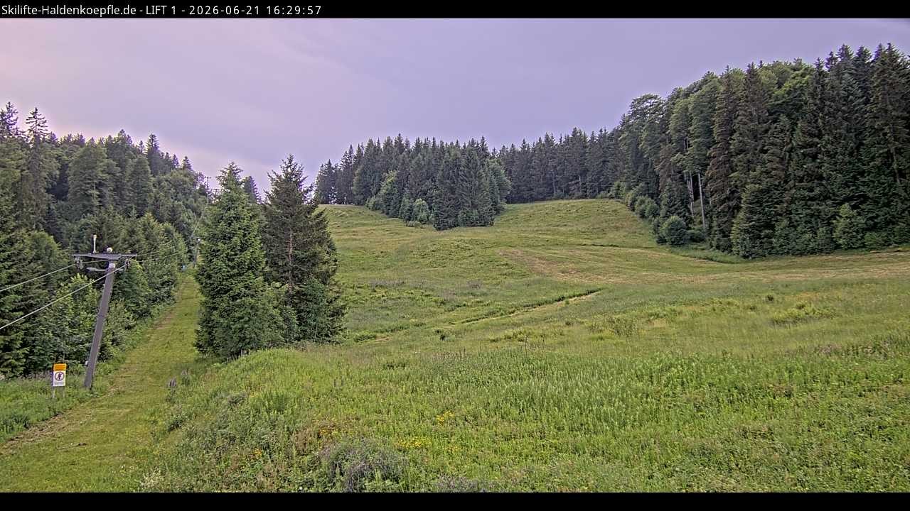 Archiv Foto Webcam Haldenköpfle - Blick auf Lift1