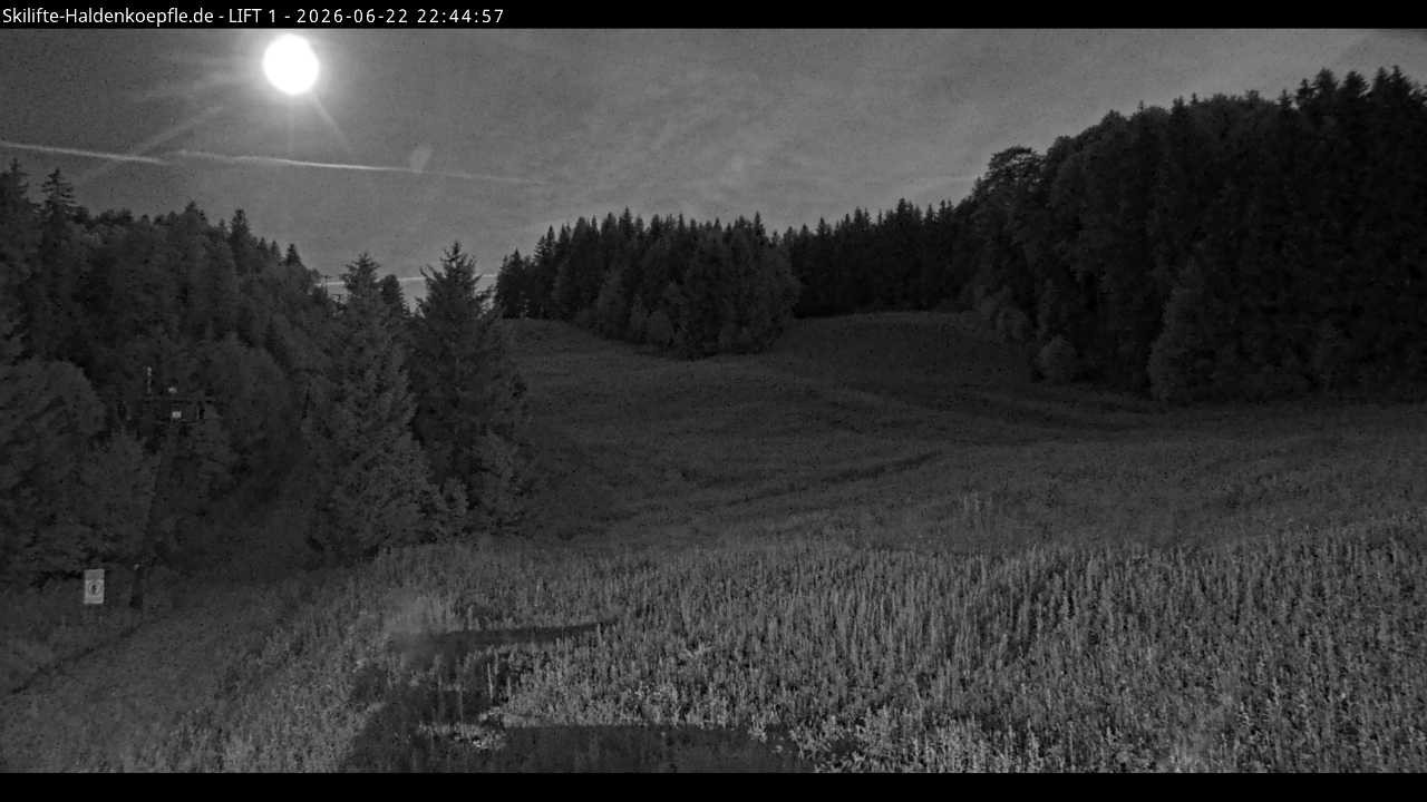 Archiv Foto Webcam Haldenköpfle - Blick auf Lift1