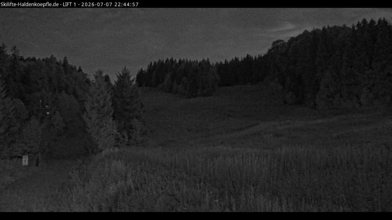 Archiv Foto Webcam Haldenköpfle - Blick auf Lift1