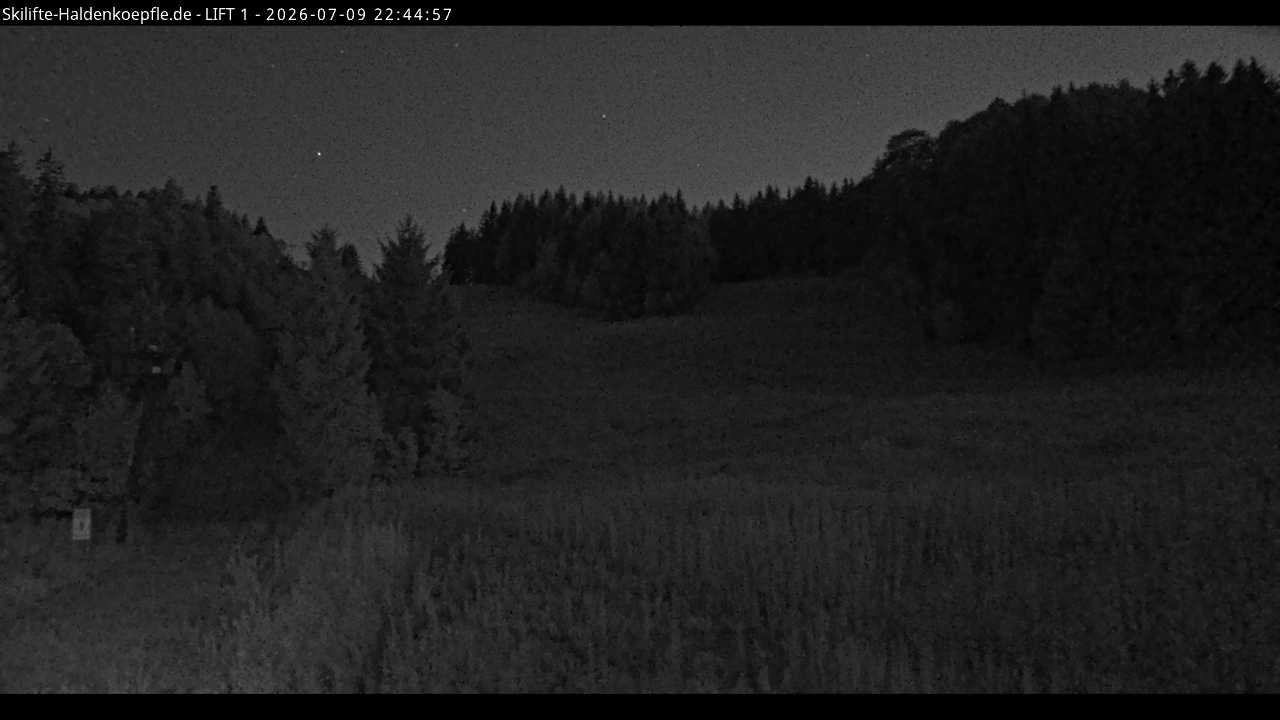 Archiv Foto Webcam Haldenköpfle - Blick auf Lift1