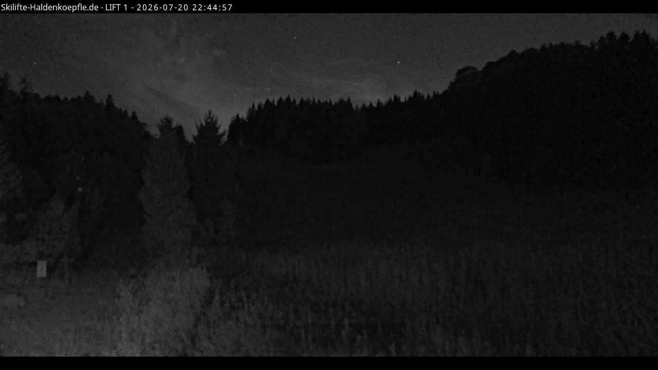 Archiv Foto Webcam Haldenköpfle - Blick auf Lift1