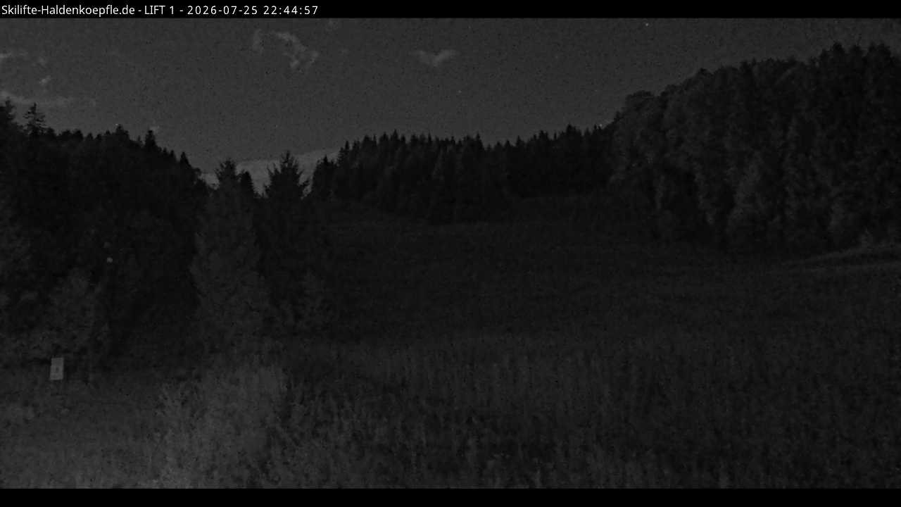 Archiv Foto Webcam Haldenköpfle - Blick auf Lift1