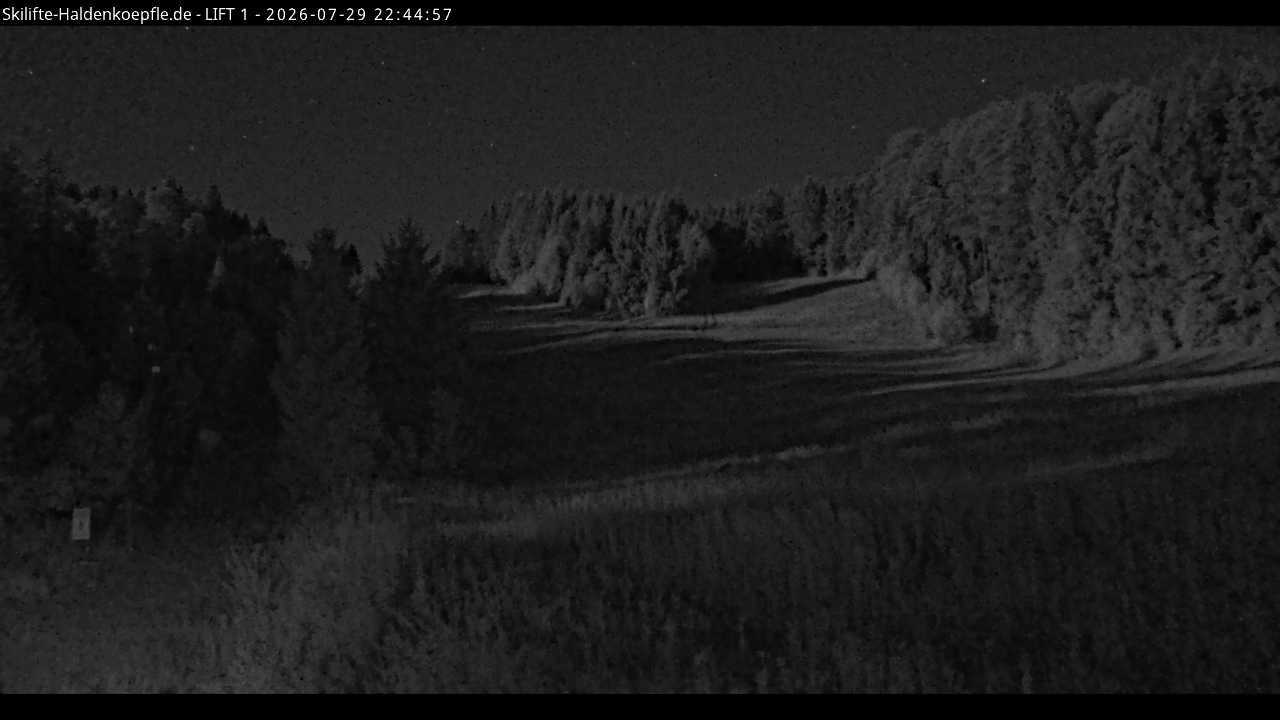 Archiv Foto Webcam Haldenköpfle - Blick auf Lift1