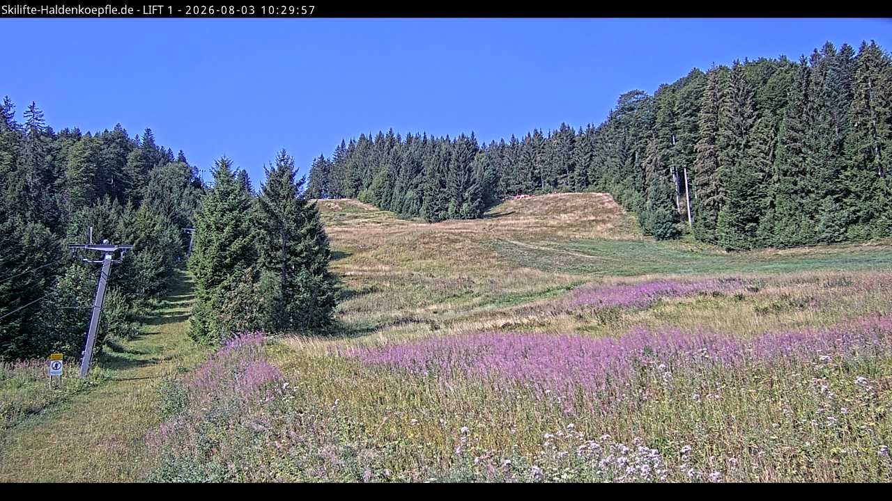 Archived image Webcam Haldenköpfle mountain - Lift 1