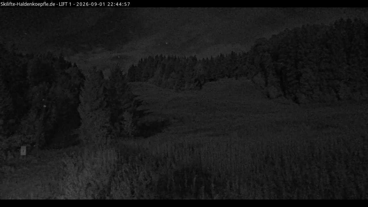 Archiv Foto Webcam Haldenköpfle - Blick auf Lift1