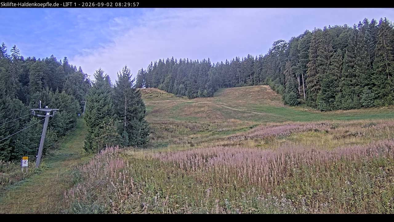 Archiv Foto Webcam Haldenköpfle - Blick auf Lift1