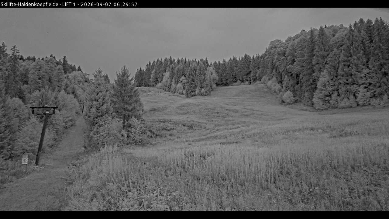 Archiv Foto Webcam Haldenköpfle - Blick auf Lift1