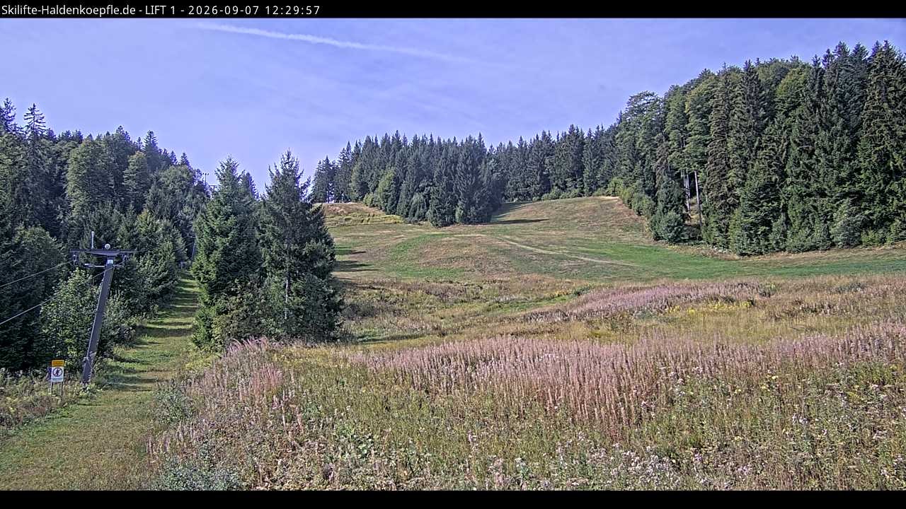 Archiv Foto Webcam Haldenköpfle - Blick auf Lift1