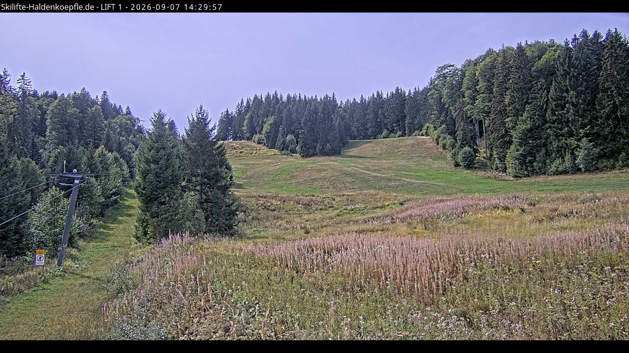 Archiv Foto Webcam Haldenköpfle - Blick auf Lift1