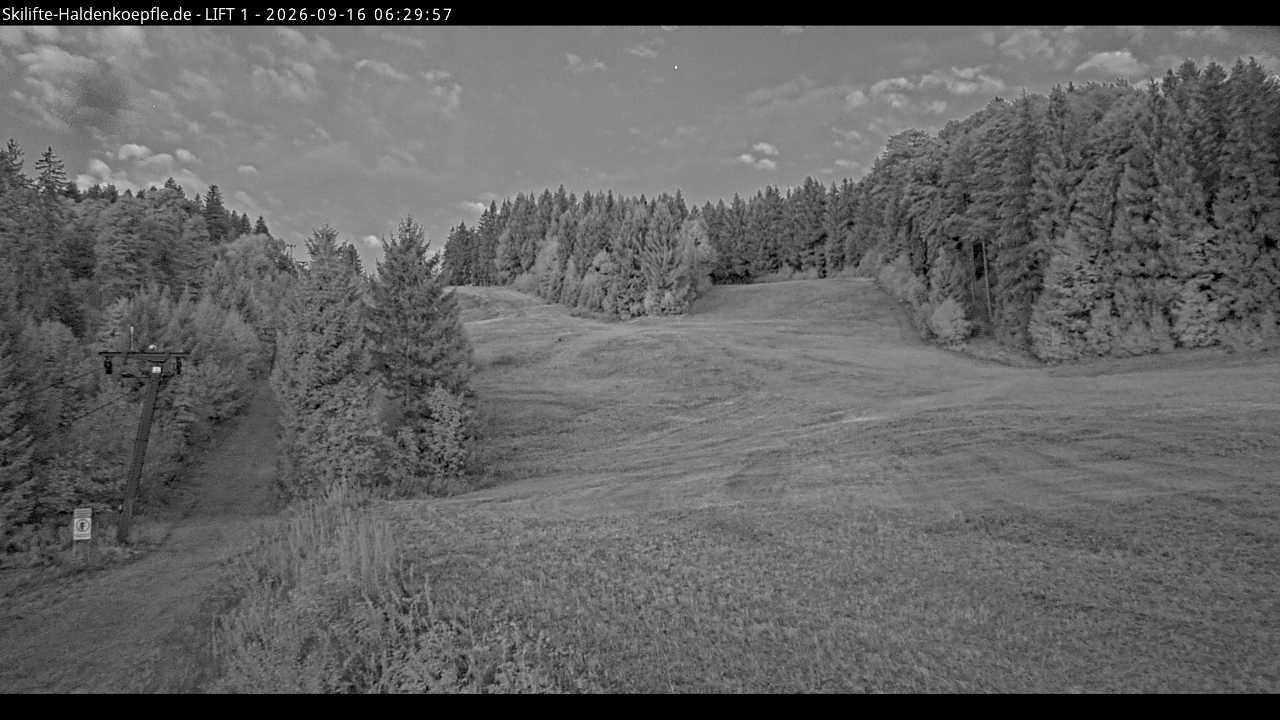 Archiv Foto Webcam Haldenköpfle - Blick auf Lift1