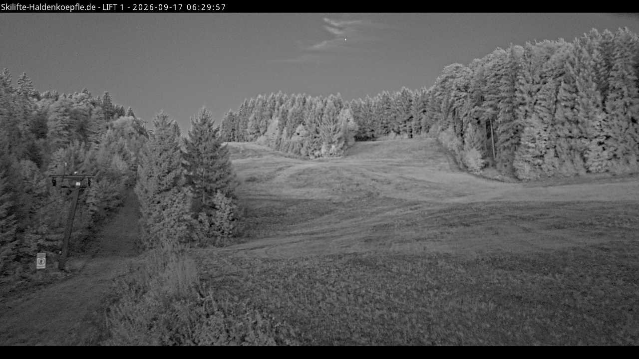 Archiv Foto Webcam Haldenköpfle - Blick auf Lift1