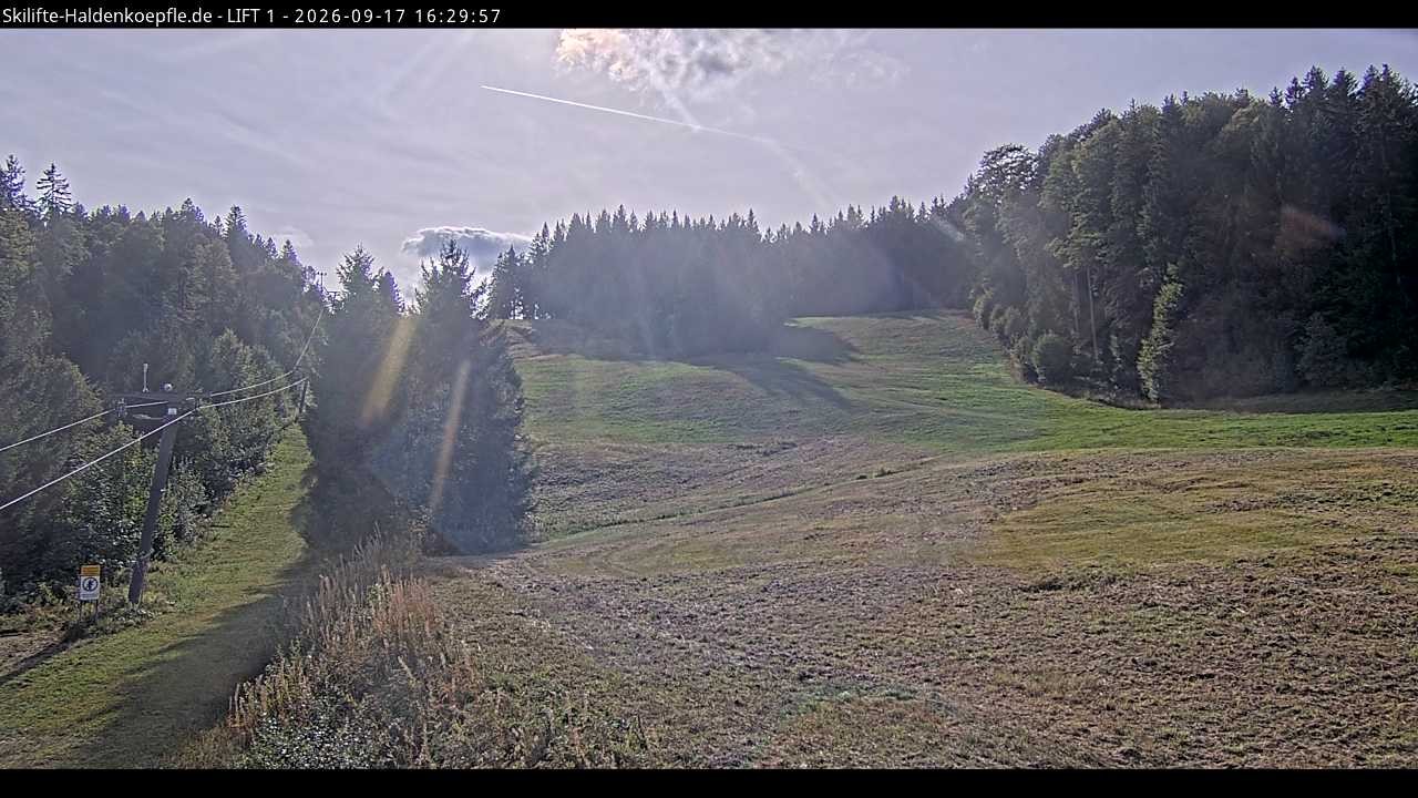 Archiv Foto Webcam Haldenköpfle - Blick auf Lift1
