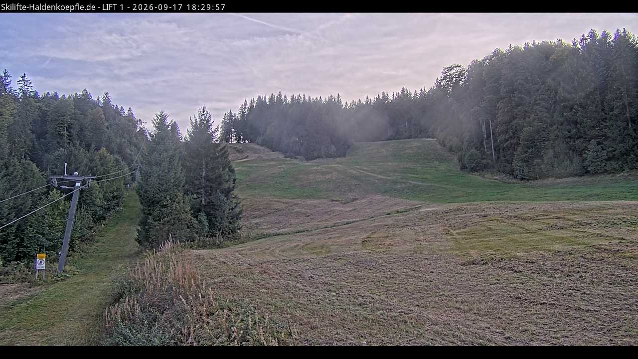 Archived image Webcam Haldenköpfle mountain - Lift 1