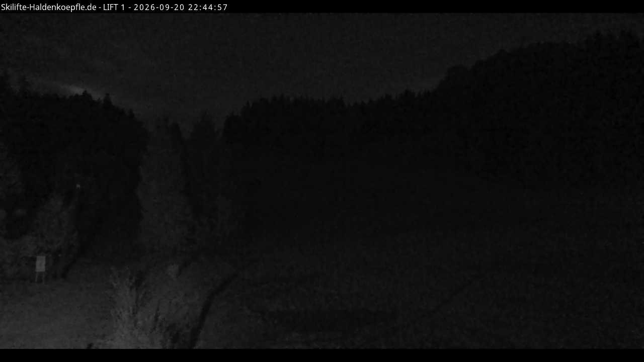 Archiv Foto Webcam Haldenköpfle - Blick auf Lift1