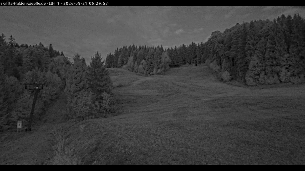 Archiv Foto Webcam Haldenköpfle - Blick auf Lift1