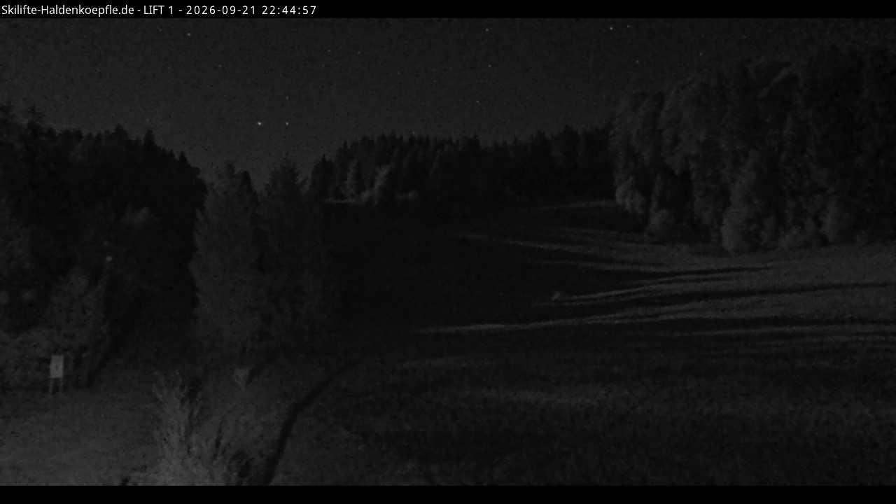 Archiv Foto Webcam Haldenköpfle - Blick auf Lift1