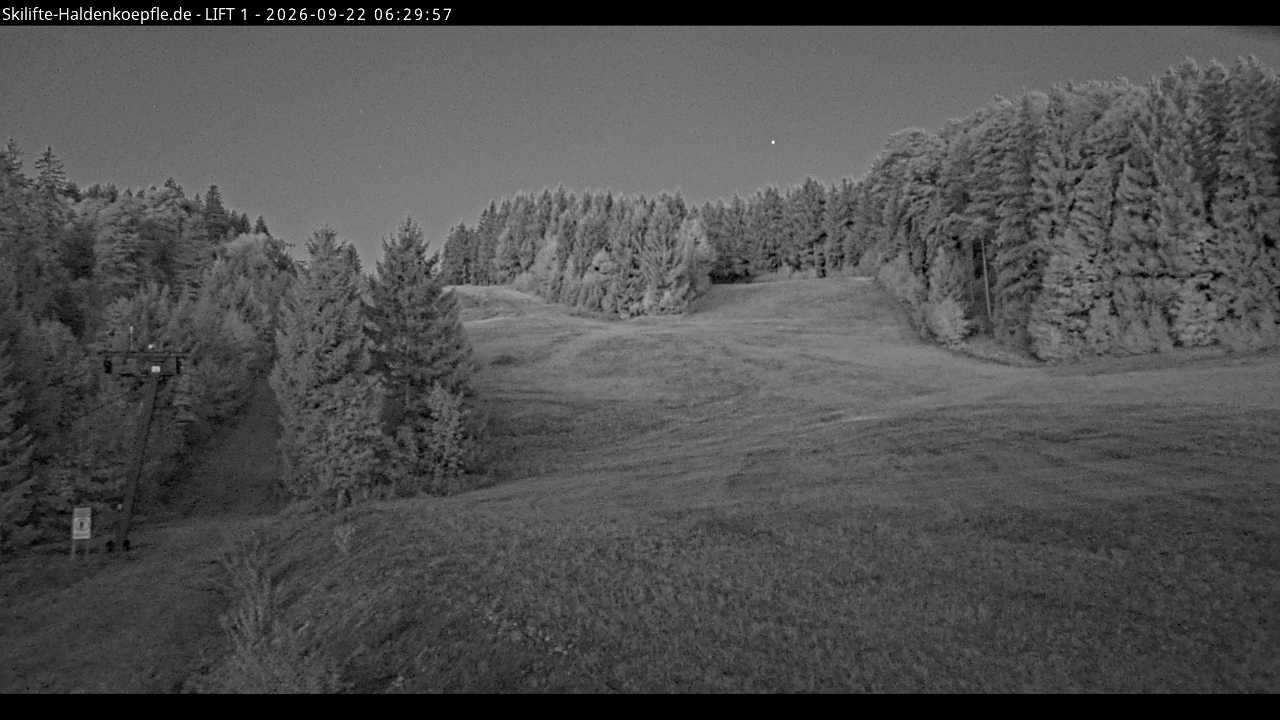 Archiv Foto Webcam Haldenköpfle - Blick auf Lift1