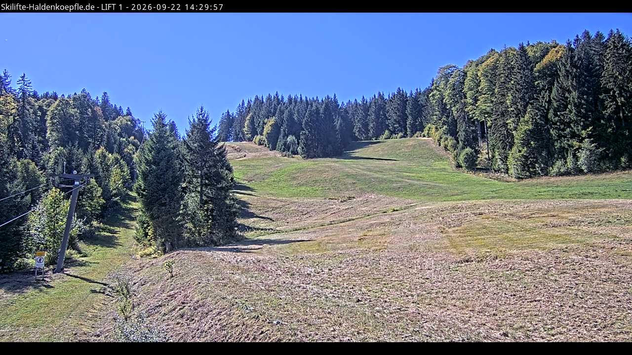 Archiv Foto Webcam Haldenköpfle - Blick auf Lift1