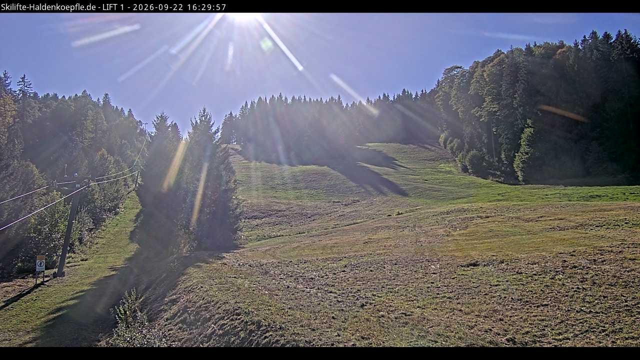 Archiv Foto Webcam Haldenköpfle - Blick auf Lift1