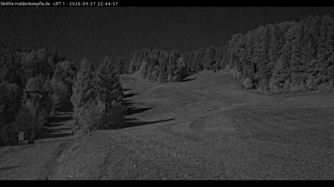 Archiv Foto Webcam Haldenköpfle - Blick auf Lift1