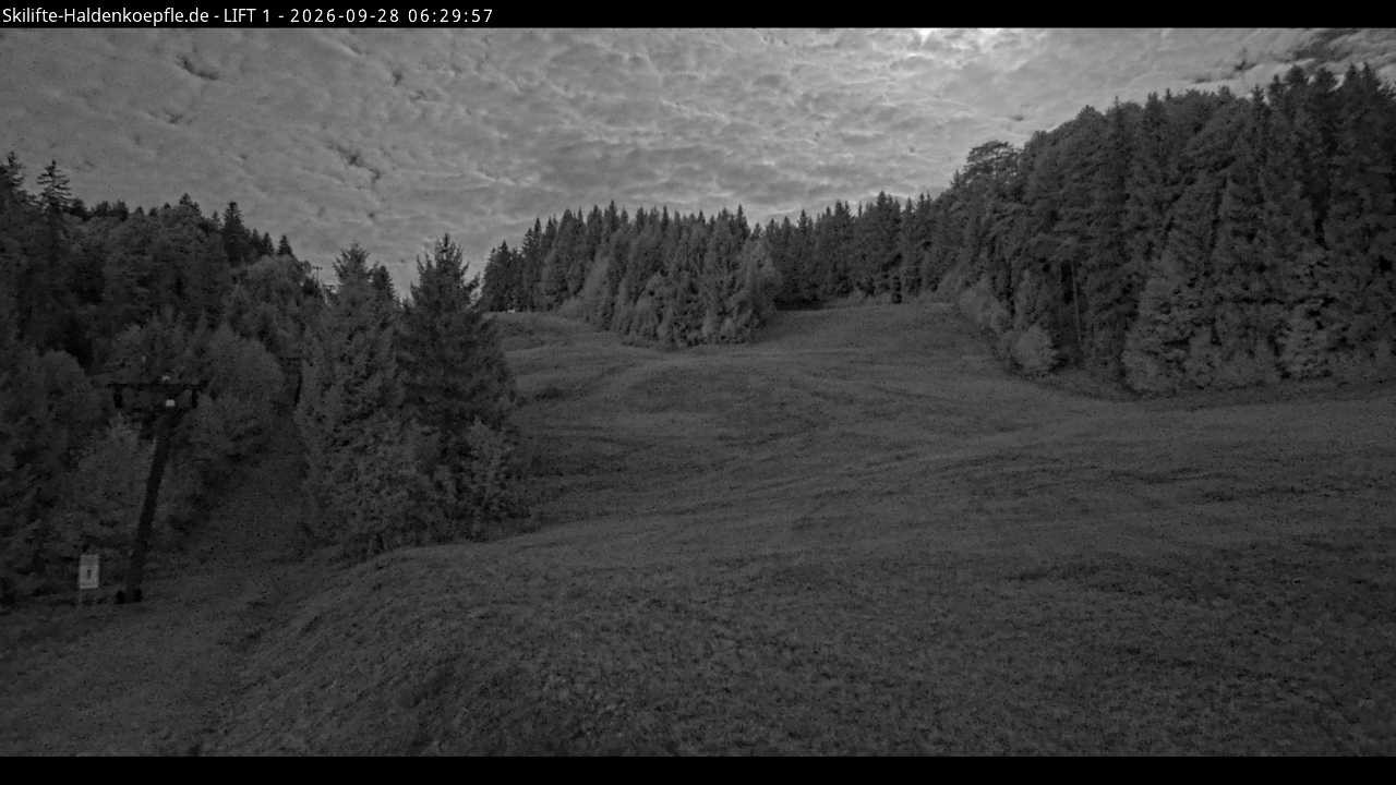 Archiv Foto Webcam Haldenköpfle - Blick auf Lift1