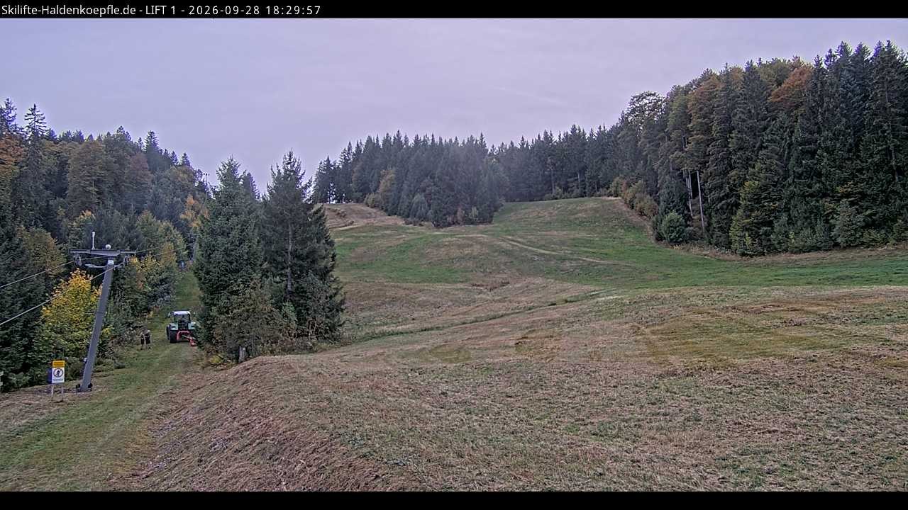 Archiv Foto Webcam Haldenköpfle - Blick auf Lift1