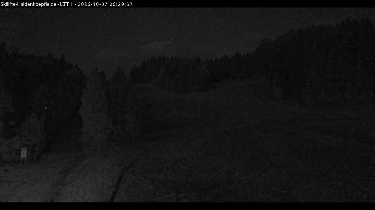 Archiv Foto Webcam Haldenköpfle - Blick auf Lift1