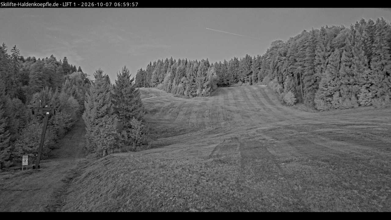 Archiv Foto Webcam Haldenköpfle - Blick auf Lift1