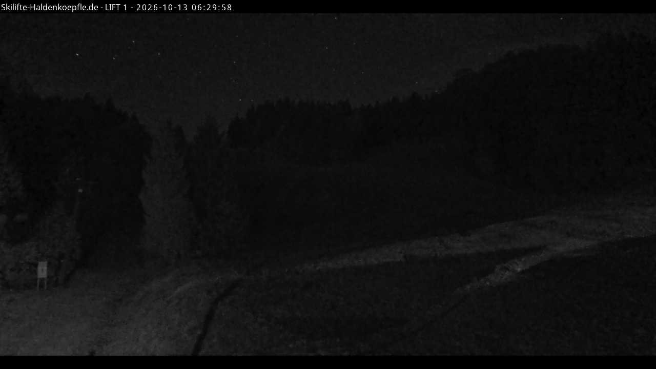 Archiv Foto Webcam Haldenköpfle - Blick auf Lift1