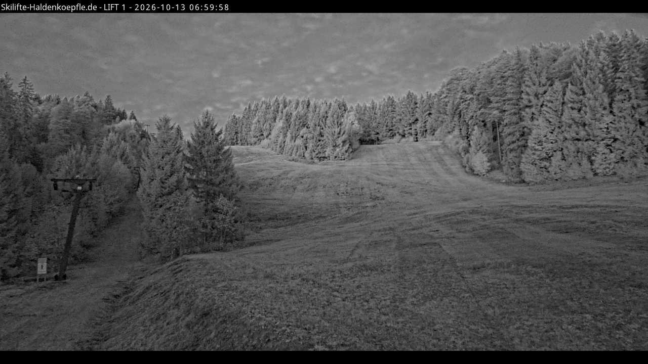 Archiv Foto Webcam Haldenköpfle - Blick auf Lift1
