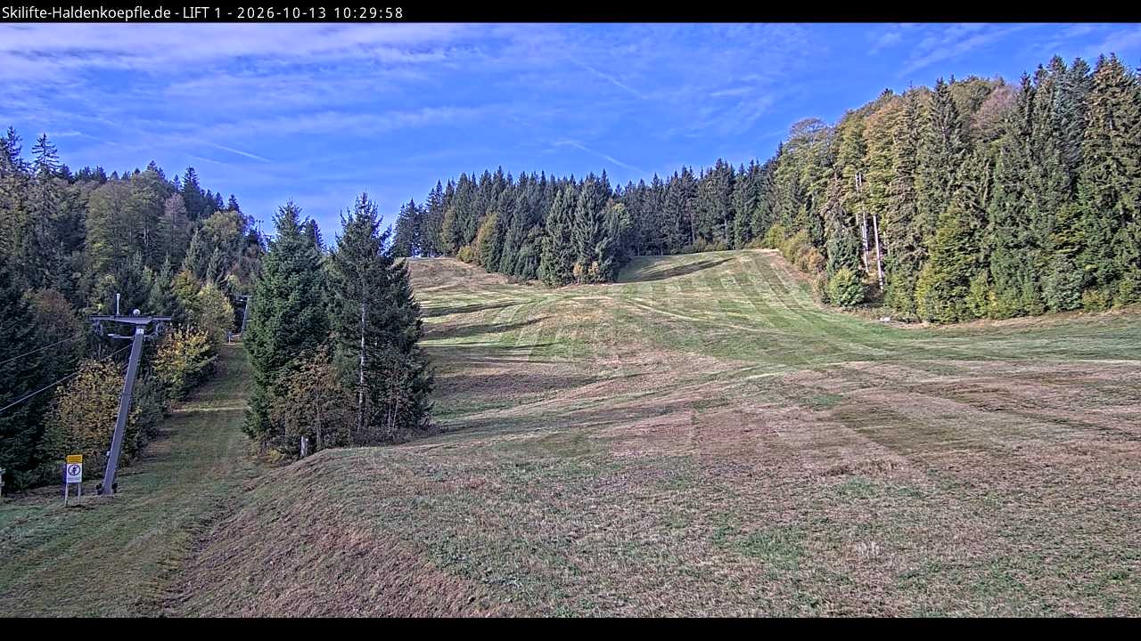 Archiv Foto Webcam Haldenköpfle - Blick auf Lift1